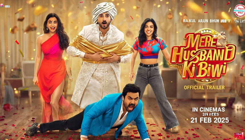 "‘MereHusbandKiBiwi’ Trailer Out Now: Arjun Kapoor, Rakulpreet Singh, Bhumi Pednekar & Harsh Gujral Set the Stage for a Hilarious Ride!"